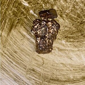 Vintage “Fools Gold” Textured Pendant